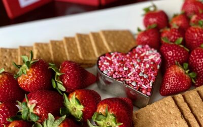 Healthy Chocolate Strawberry Board for Valentine’s Day