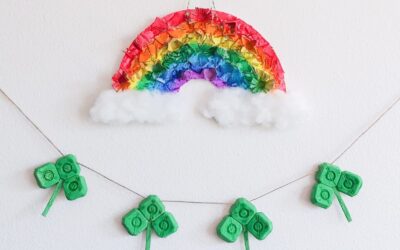 Recycled Rainbow Garland