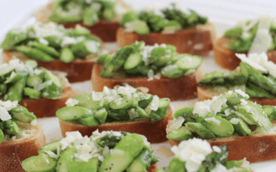 Truffled Asparagus Crostinis